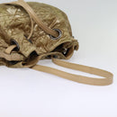 Christian Dior Lady Dior Canage Shoulder Bag Nylon Beige Auth bs16853-6