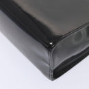 Salvatore Ferragamo Hand Bag Enamel Black Gold Auth bs16870-12