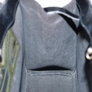 Salvatore Ferragamo Hand Bag Enamel Black Gold Auth bs16870-16