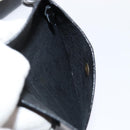 Salvatore Ferragamo Hand Bag Enamel Black Gold Auth bs16870-21