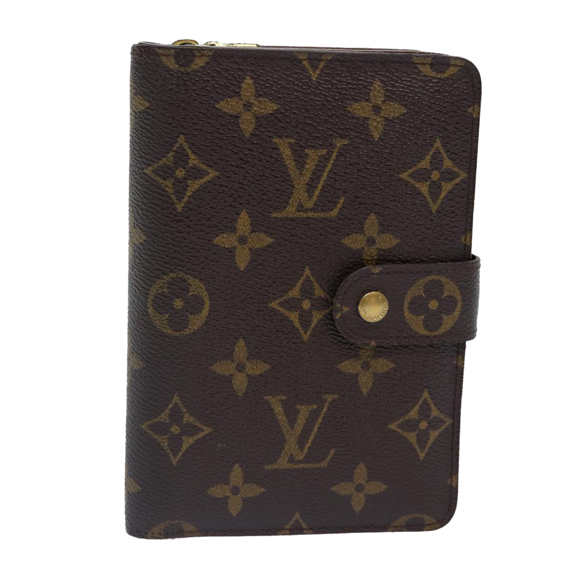 LOUIS VUITTON Monogram Porto Papie Zip Wallet M61207 LV Auth bs16871