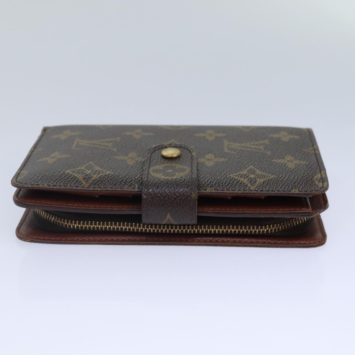 LOUIS VUITTON Monogram Porto Papie Zip Wallet M61207 LV Auth bs16871