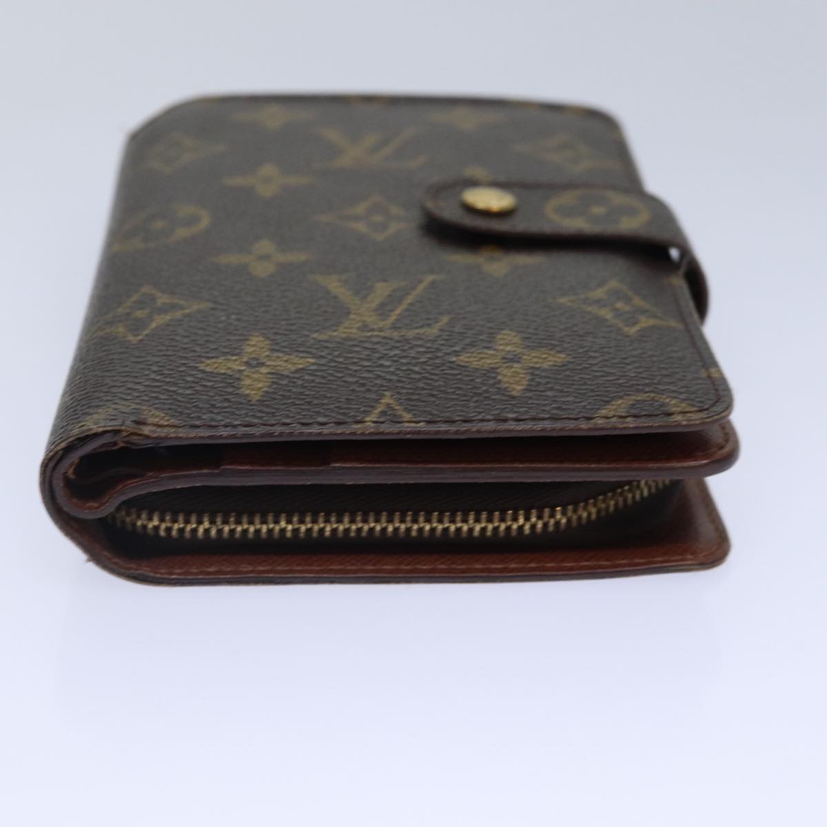 LOUIS VUITTON Monogram Porto Papie Zip Wallet M61207 LV Auth bs16871