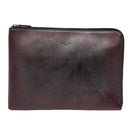 Berluti Clutch Bag Leather Brown Auth bs16872-13