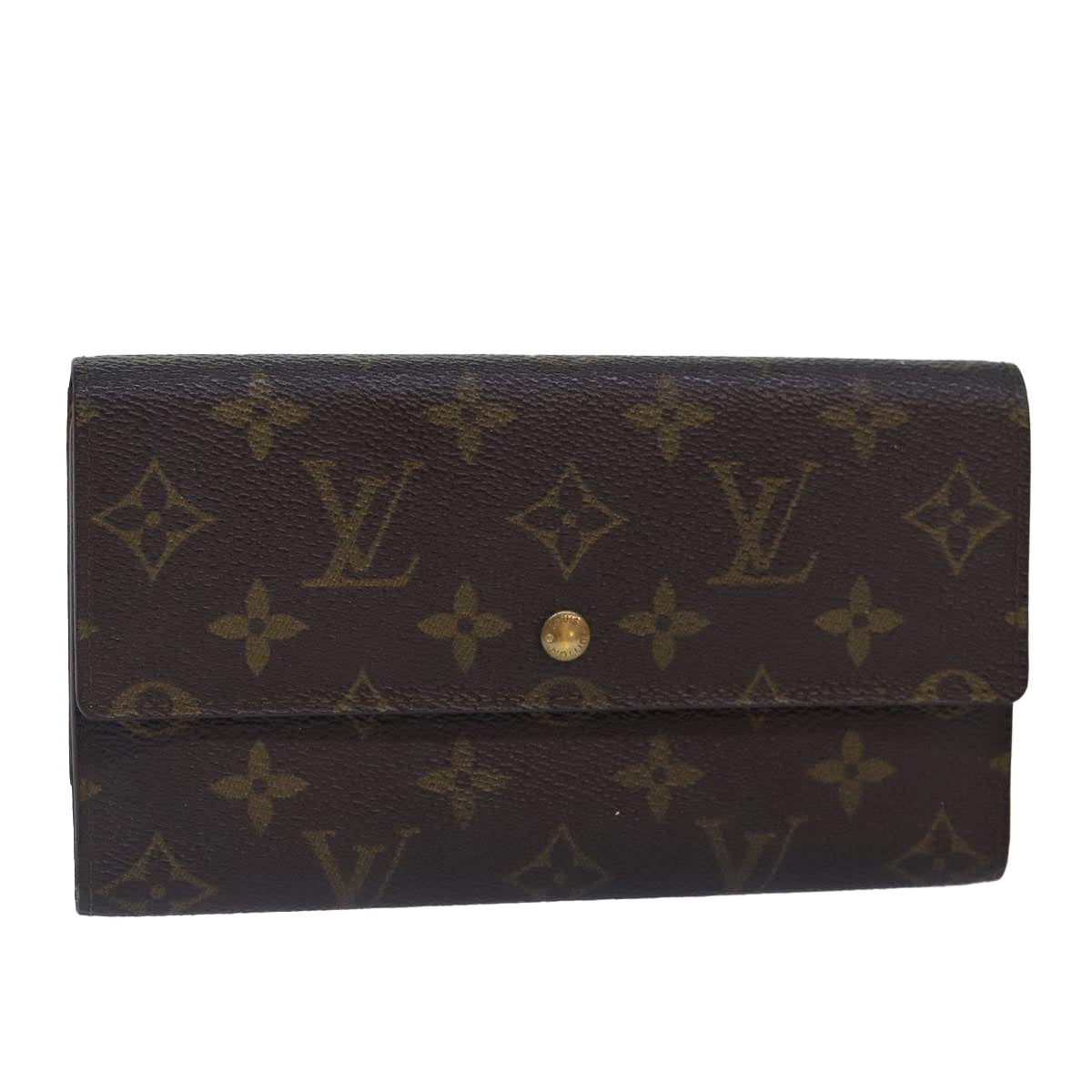 LOUIS VUITTON Monogram Portefeuille International Wallet M61217 LV Auth bs16890