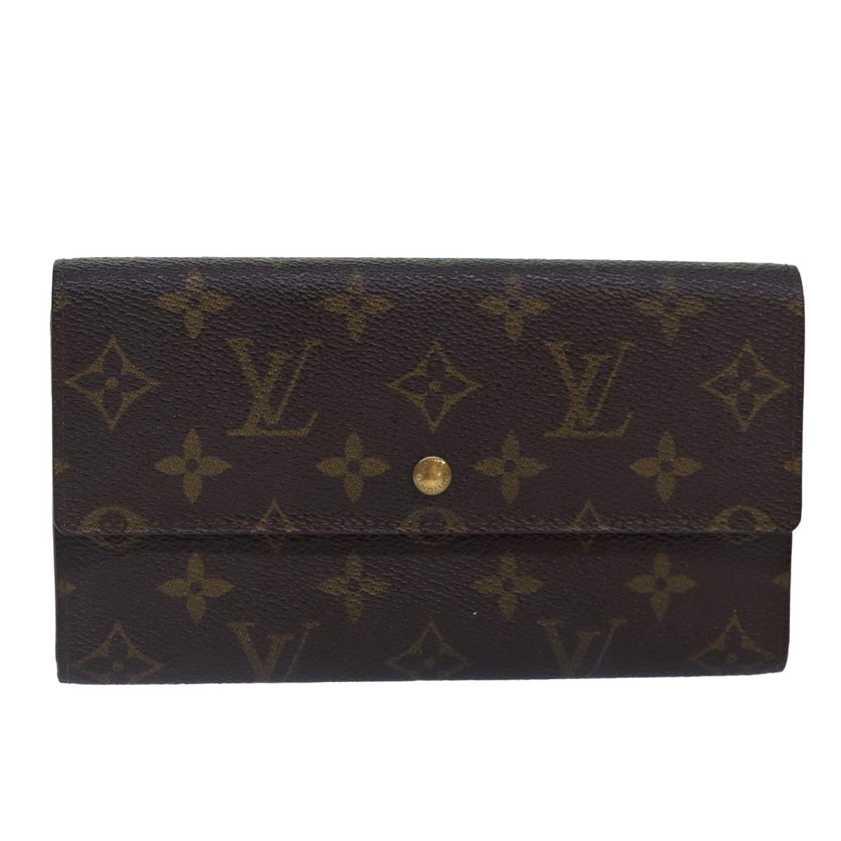 LOUIS VUITTON Monogram Portefeuille International Wallet M61217 LV Auth bs16890 - 0