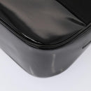 Salvatore Ferragamo Shoulder Bag Patent Leather Black Gold Auth bs16894-14