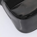 Salvatore Ferragamo Shoulder Bag Patent Leather Black Gold Auth bs16894-15