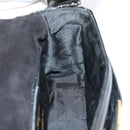 Salvatore Ferragamo Shoulder Bag Patent Leather Black Gold Auth bs16894-19
