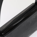 Salvatore Ferragamo Shoulder Bag Patent Leather Black Gold Auth bs16894-6