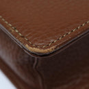 Burberrys Hand Bag Leather Bordeaux Silver Auth bs16901-14