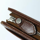 Burberrys Hand Bag Leather Bordeaux Silver Auth bs16901-10