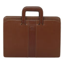 Burberrys Hand Bag Leather Bordeaux Silver Auth bs16901-13