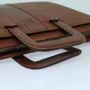 Burberrys Hand Bag Leather Bordeaux Silver Auth bs16901-7