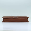 Burberrys Hand Bag Leather Bordeaux Silver Auth bs16901-5