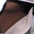 Burberrys Nova Check Shoulder Bag Canvas Leather Brown Gold Auth bs16917-12