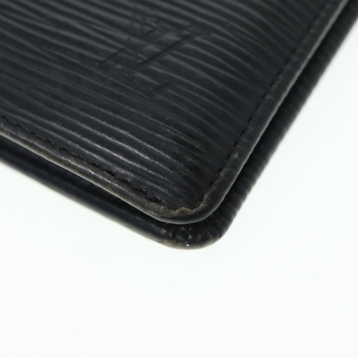 LOUIS VUITTON Epi Portefeuille Brazza Long Wallet Black M60622 LV Auth bs16921