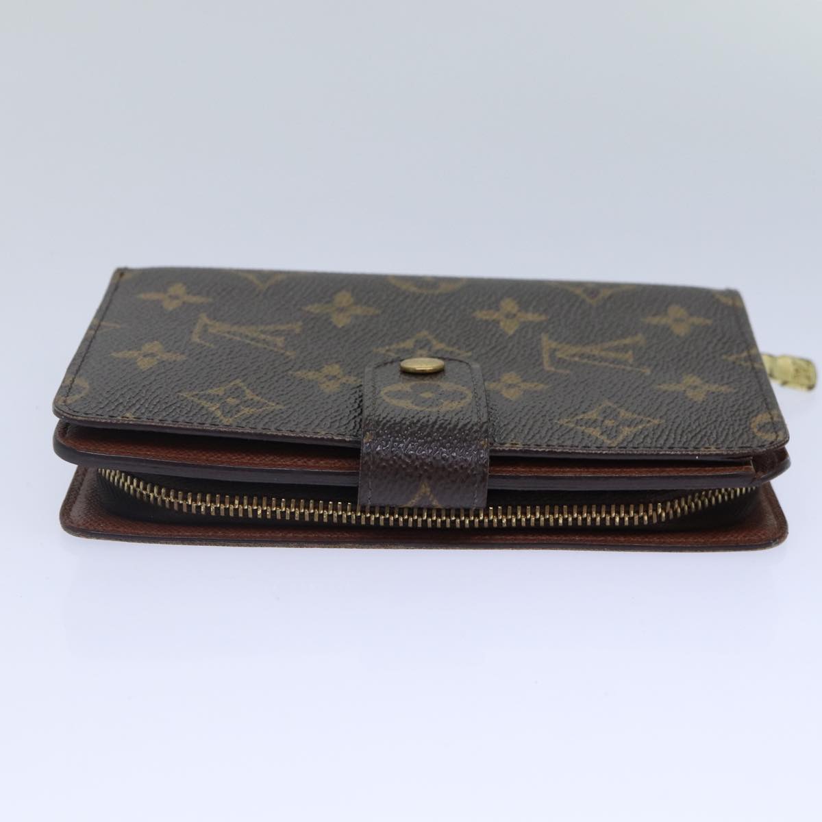 LOUIS VUITTON Monogram Porto Papie Zip Wallet M61207 LV Auth bs16922