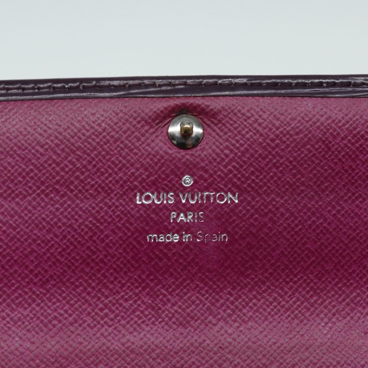 LOUIS VUITTON Epi Portefeiulle Sarah Wallet Purple Cassis M6374K LV Auth bs16923