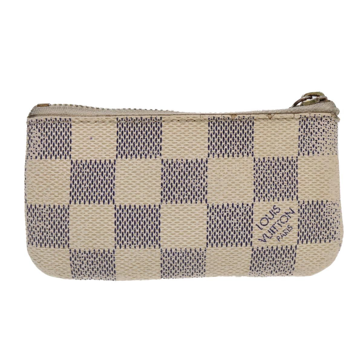 LOUIS VUITTON Damier Azur Pochette Cles Coin Purse N62659 LV Auth bs16937 - 0