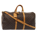 LOUIS VUITTON Monogram Keepall Bandouliere 55 Boston Bag M41414 LV Auth bs16939-1