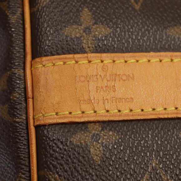 LOUIS VUITTON Monogram Keepall Bandouliere 55 Boston Bag M41414 LV Auth bs16939