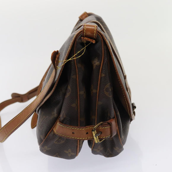 LOUIS VUITTON Monogram Saumur 30 Shoulder Bag M42256 LV Auth bs16947