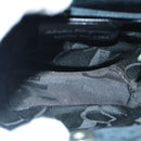 Salvatore Ferragamo Hand Bag Suede Navy Silver Auth bs16958-16