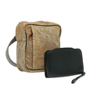 LOUIS VUITTON Taiga LV Cup Clutch Shoulder Bag 2Set Grizzly Gray LV Auth bs16969-1