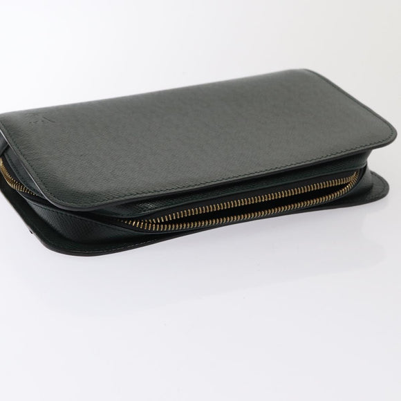 LOUIS VUITTON Taiga LV Cup Clutch Shoulder Bag 2Set Grizzly Gray LV Auth bs16969