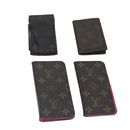 LOUIS VUITTON Monogram Cigarette Case iPhone Case 4Set LV Auth bs16970-1