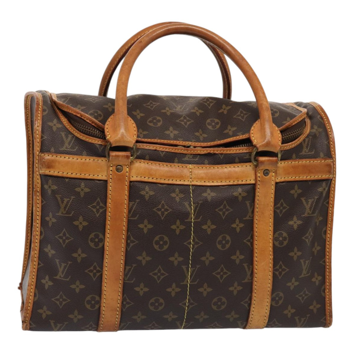 LOUIS VUITTON Monogram Sac Shan 40 Pet Carry Vintage M42024 LV Auth bs16971