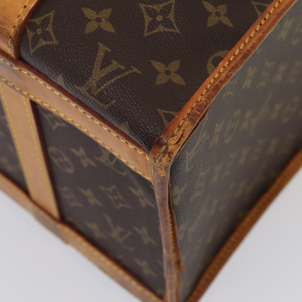 LOUIS VUITTON Monogram Sac Shan 40 Pet Carry Vintage M42024 LV Auth bs16971