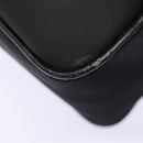 BURBERRY Second Bag Nylon Leather Black Silver Auth bs16972-16