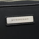 BURBERRY Second Bag Nylon Leather Black Silver Auth bs16972-16