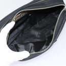 BURBERRY Second Bag Nylon Leather Black Silver Auth bs16972-10