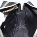 BURBERRY Second Bag Nylon Leather Black Silver Auth bs16972-17