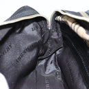 BURBERRY Second Bag Nylon Leather Black Silver Auth bs16972-18
