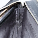 BURBERRY Second Bag Nylon Leather Black Silver Auth bs16972-22