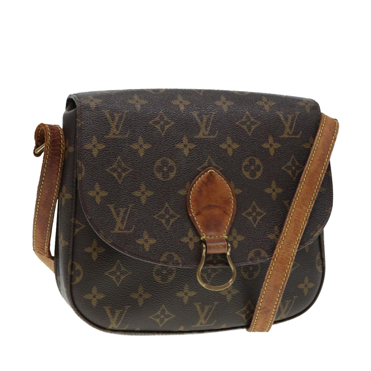 LOUIS VUITTON Monogram Saint Cloud GM Shoulder Bag M51242 LV Auth bs16975