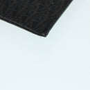 SAINT LAURENT Clutch Bag PVC Dark Brown Gold Auth bs16997-14