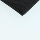 SAINT LAURENT Clutch Bag PVC Dark Brown Gold Auth bs16997-15