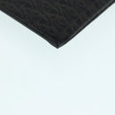 SAINT LAURENT Clutch Bag PVC Dark Brown Gold Auth bs16997-8