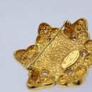 CHANEL Brooch Metal Gold Tone CC Auth bs17053V-8