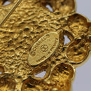 CHANEL Brooch Metal Gold Tone CC Auth bs17053V-9