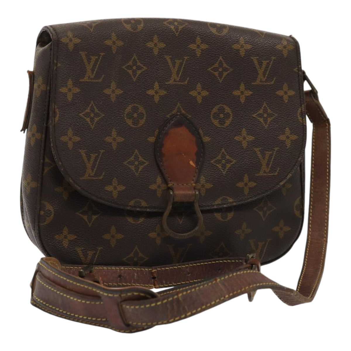 LOUIS VUITTON Monogram Saint Cloud GM Shoulder Bag M51242 LV Auth bs17073