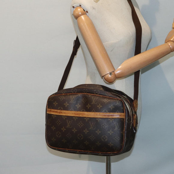 LOUIS VUITTON Monogram Reporter PM Shoulder Bag M45254 LV Auth bs17086