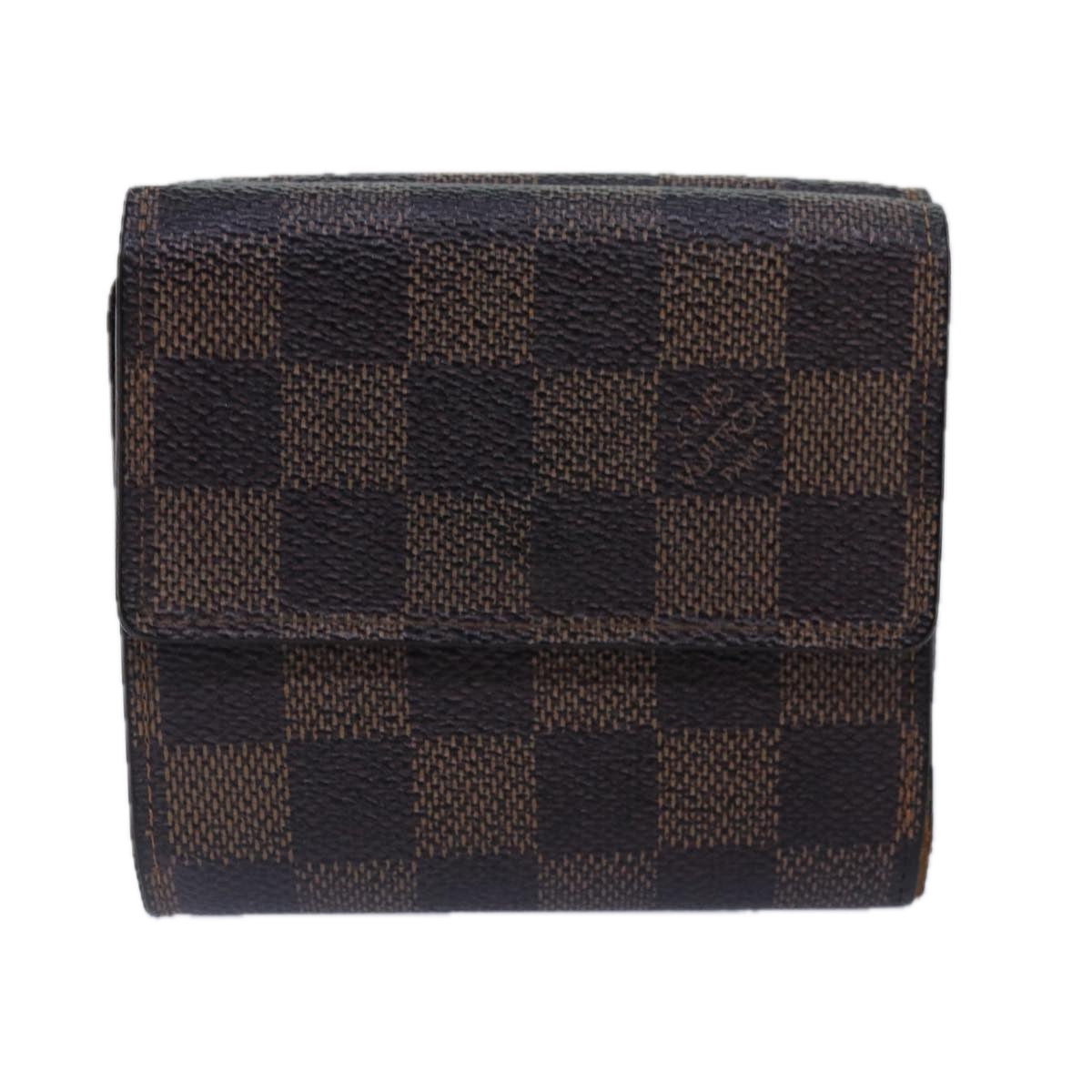 LOUIS VUITTON Damier Ebene Porte Monnaie Billets Cartes N61652 LV Auth bs17097 - 0