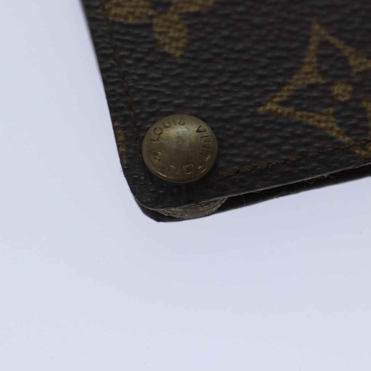 LOUIS VUITTON Monogram Porte Cartes Credit Pression Case M60937 LV Auth bs17098