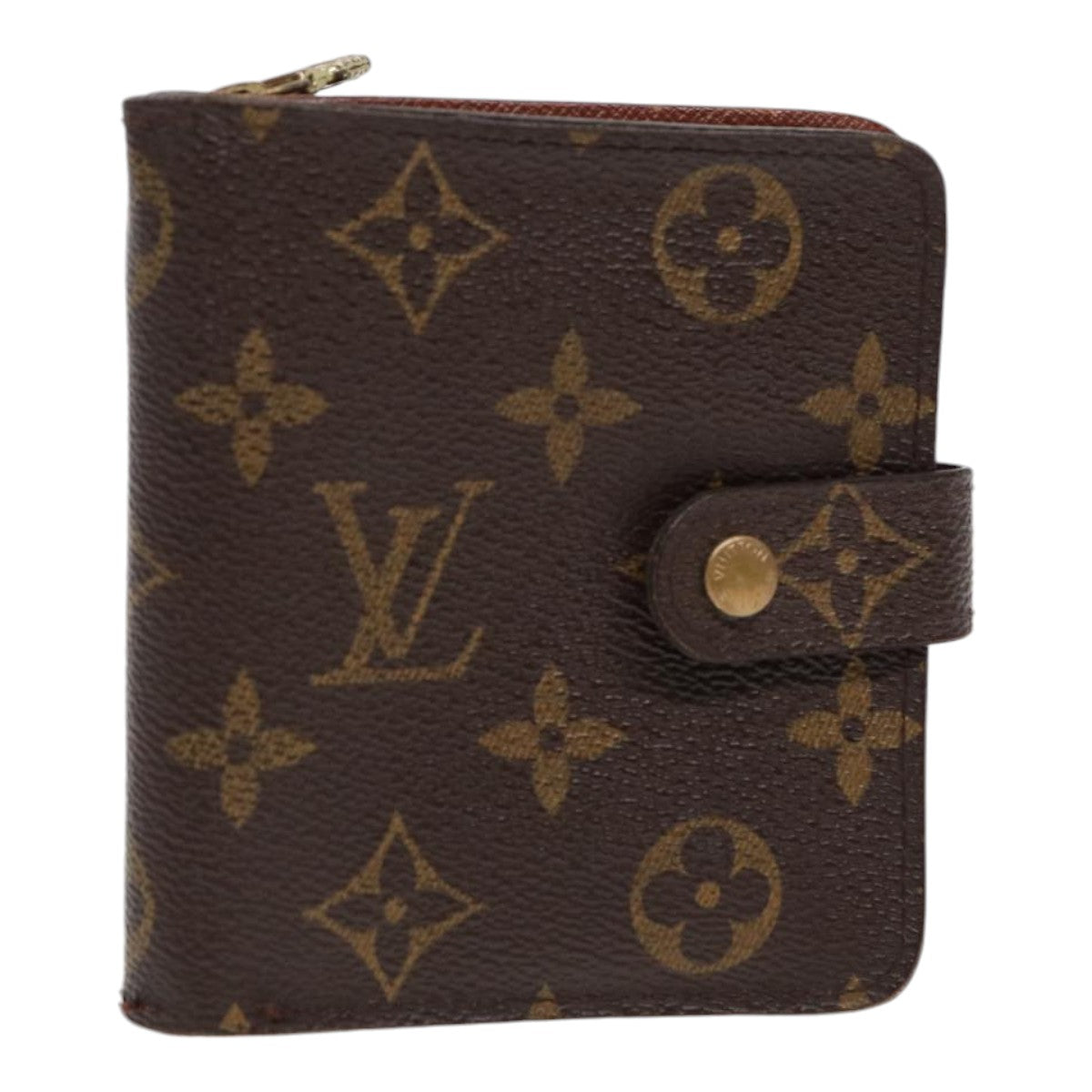 LOUIS VUITTON Monogram Compact Zip Wallet M61667 LV Auth bs17099